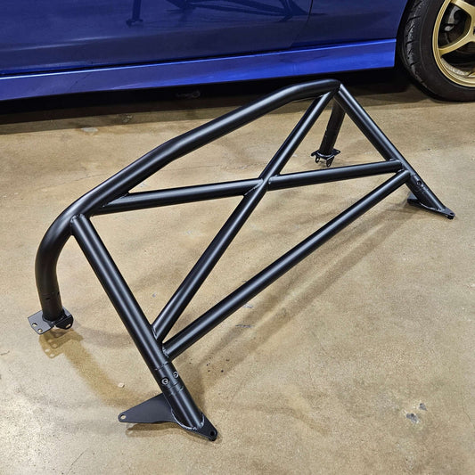 WPM bolt-in roll bar for Mercedes AMG, featuring a durable black finish and designed for easy installation.