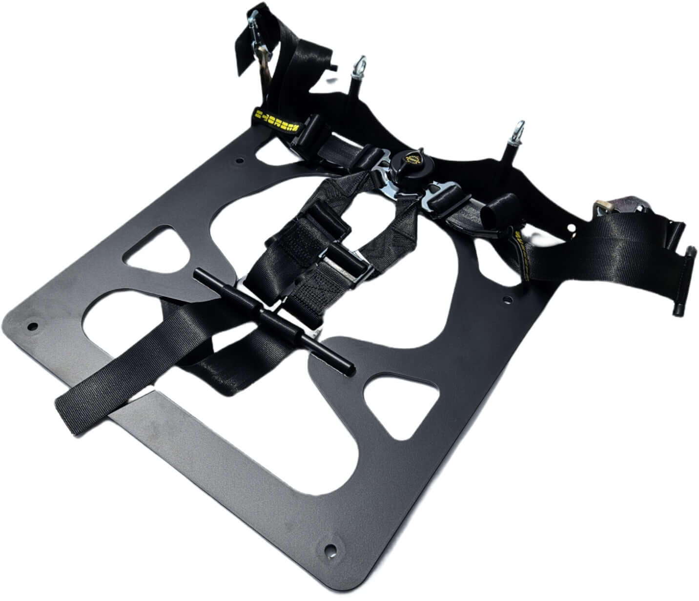 Mclaren lower harness bracket for 720S, compatible with various seats and 6pt harness systems.