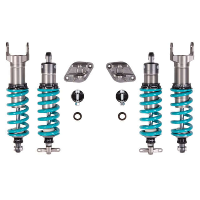 C5/C6 Nitron Coilover Rx System with NTR R1 components for adjustable damping control and performance.