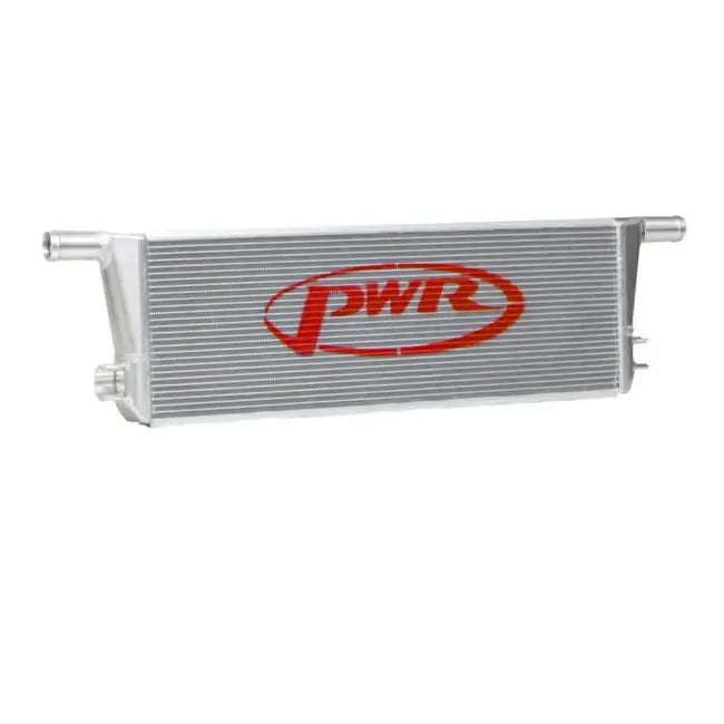 PWR 42mm performance radiator for Porsche 991 GT3/GT4/Turbo with enhanced heat rejection technology.