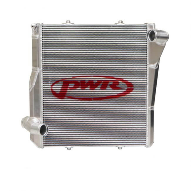 PWR 42mm Right Hand Side Radiator for Porsche 991 Turbo GT3 featuring advanced heat rejection technology.