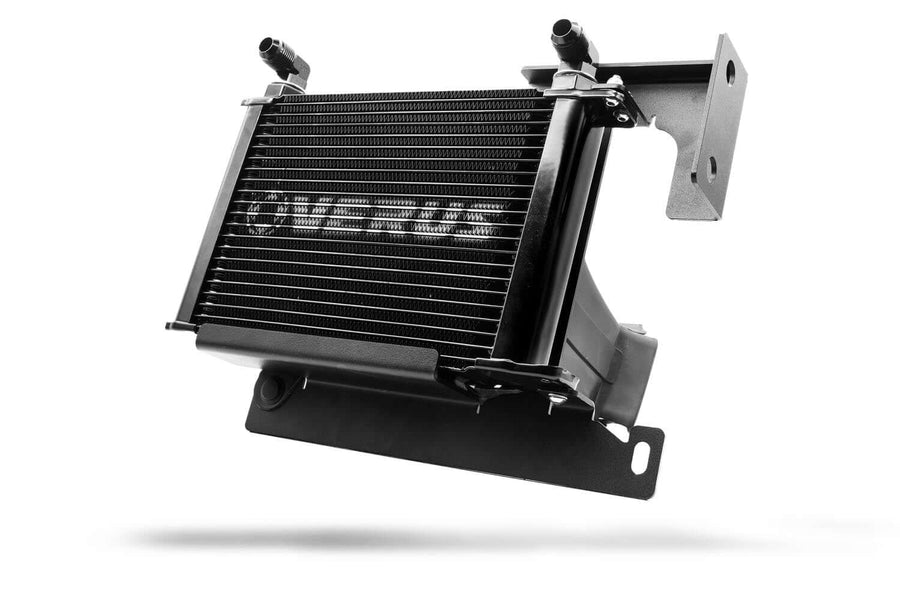 Verus A90 Air to Oil Cooler Kit designed for MK5 Supra, enhancing oil and coolant temperature management for peak performance.